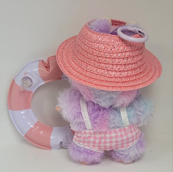 Labubu Pink Bthing Suit, Hat and Floatie Outfit - Picture 3 of 4